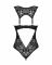 Мереживне боді Obsessive Donna Dream crotchless teddy XS/S Black, відкритий доступ