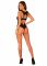 Мереживне боді Obsessive Donna Dream crotchless teddy XS/S Black, відкритий доступ