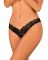 Мереживні стрінги Obsessive Donna Dream crotchless thong M/L Black, відкритий доступ