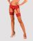 Панчохи під пояс із широким мереживом Obsessive Lacelove stockings XL/2XL