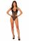 Прозоре боді Obsessive Selinne teddy XL/2XL Black, дрібна сітка, подвійні бретелі