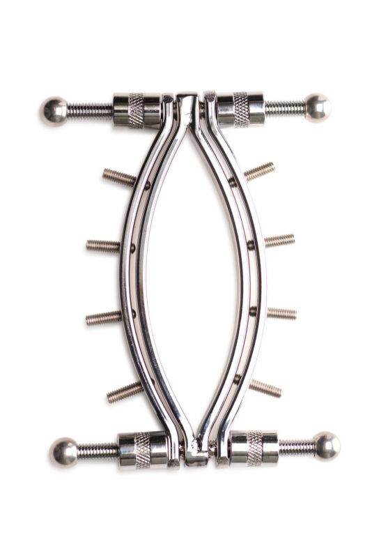 Затискач для вагіни Master Series: Spread 'Em Poker Vagina Clamp with Adjustable Pressure Screws, ши