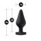 Анальна пробка Blush Temptasia – Fuck Me Anal Plug – Black, основа у вигляді сердечка