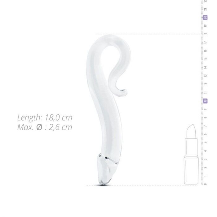 Скляний дилдо Gildo Glass Dildo No. 21, реалістична головка