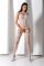 Бодістокінг з безліччю бретелей Passion BS095 One Size, white, імітація пояса та панчіх, з доступом