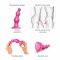 Насадка для страпона Strap-On-Me Dildo Plug Beads Framboise Metallic XL