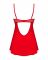 Пеньюар Obsessive Ingridia chemise & thong XS/S, червоний, сорочка, стрінги