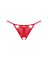 Трусики з доступом Obsessive Ingridia crotchless thong M/L, червоні