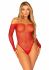 Сітчасте боді зі стразами Leg Avenue Crystalized fishnet bodysuit Red One Size