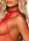 Еротичний сітчастий бодістокінг Leg Avenue Racer neck bodystocking Red