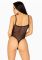 Еротичне боді Leg Avenue Cami bodysuit with thong Black XL, на бретелях