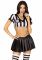 Костюм рефері Leg Avenue Time Out Referee XS, кроп-топ спідниця, свисток