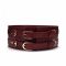 Шкіряний пояс для бондажу Liebe Seele Wine Red Waist Cuff, L Size