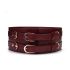 Шкіряний пояс для бондажу Liebe Seele Wine Red Waist Cuff, L Size