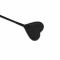 Шльопалка-сердечко Liebe Seele Black Organosilicon Riding Crop, екошкіра