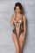 Еротичне боді Passion MARINA BODY, S/M, beige, з відкритими чашками