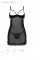Еротичний пеньюар Passion MARINA CHEMISE, L/XL, black