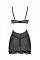 Еротичний пеньюар Passion MARINA CHEMISE, S/M, black