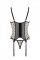 Корсет Passion MARINA CORSET, S/M, beige, з відкритими чашками