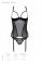 Корсет Passion MARINA CORSET, S/M, black, з відкритими чашками