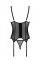Корсет Passion MARINA CORSET, S/M, black, з відкритими чашками