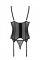 Корсет Passion MARINA CORSET, XXL/XXXL, black, з відкритими чашками
