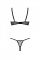 Еротичний комплект Passion MARINA SET WITH OPEN BRA, L/XL, beige, відкриті чашки