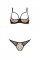 Еротичний комплект Passion MARINA SET WITH OPEN BRA, XXL/XXXL, beige, відкриті чашки