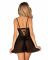 Еротичний комплект Obsessive Chemeris babydoll & thong XL/2XL, пеньюар та стрінги