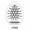 Мастурбатор-яйце Tenga Egg Cone, щільний TPE, пробник лубриканту 5 мл
