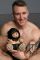 Плюшевий ведмедик HOODED Teddy Bear БДСМ у шкіряному капюшоні з повідцем, 23x16x12 см