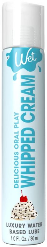 Лубрикант на водній основі Wet Oral Play Whipped Cream (30 мл), їстівний, без цукру