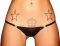 русики з мокрим ефектом Noir Handmade P005 Panties XL, відкриваються збоку