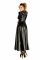 Сукня-плащ з мокрим ефектом Noir Handmade F128C Powerwetlook gown coat, L