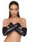Мітенки Noir Handmade F213 Elastic eco leather fingerless gloves, XL, екошкіра
