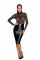 Сукня з мереживним топом Noir Handmade F228 Midi dress with soft lace top, M, мокрий ефект