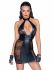 Сукня Noir Handmade F238 Short tulle dress with powerwetlook inserts, M