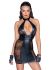 Сукня Noir Handmade F238 Short tulle dress with powerwetlook inserts, XL