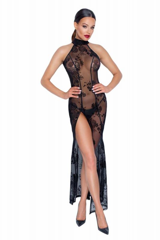 Довга сітчаста сукня Noir Handmade F239 Long tulle dress, S