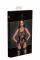 Боді Noir Handmade F242 Tulle body with patterned flock embroidery, L