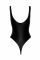 Боді з мокрим ефектом Noir Handmade F244 Powerwetlook body with high cut bottom hem, S