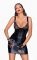 Сукня з мокрим ефектом Noir Handmade F254 Powerwetlook mini-dress, M