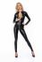 Комбінезон з мокрим ефектом Noir Handmade F293 Powerwetlook catsuit with front zipper, L