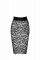 Спідниця Noir Handmade F302 Ambivalence, XL, black, мереживо, довжина за коліна, шнурівка ззаду