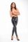 Легінси Noir Handmade F304 Taboo, XL, black, під латекс, відкриті сідниці та промежина