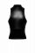 Топ Noir Handmade F324 Glam, XL, black, халтер, на блискавці, вінілові вставки, комір-стійка