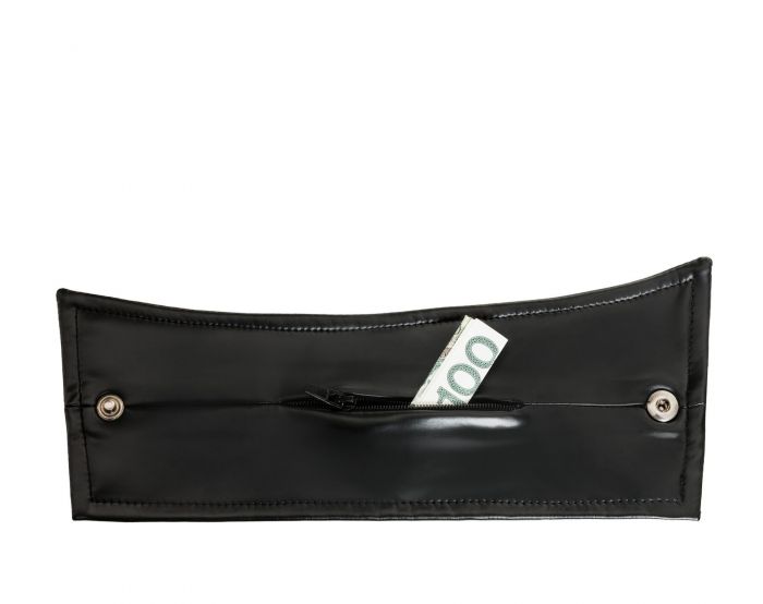 Чоловічі браслети з потайним гаманцем Noir Handmade H075, пара, під латекс, потайна блискавка