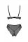 Комплект Passion AMBERLY SET black, S/M, бралет і трусики бразиліана