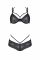 Комплект Passion DROSERA BIKINI black, XXL/XXXL, бюстгальтер і трусики-кюлоти