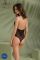 Боді Passion DROSERA BODY black, XXL/XXXL, високі вирізи, верх на зав’язках